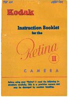 Kodak Retina 2 manual. Camera Instructions.